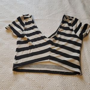 Striped crop top
